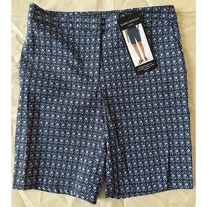 Mario Serrani Italy Blue Shorts Stretch Tummy Control Size 2